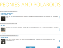 Tablet Screenshot of peoniesandpolaroids.com